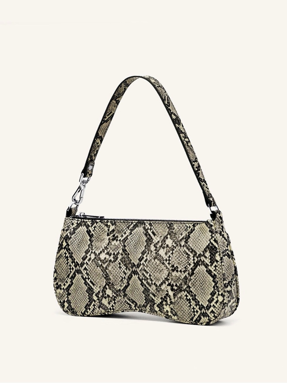 JW Pei Eva shoulder bag natural snake embossed